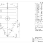 Monroe Stainless 5000L Fermenter drawing